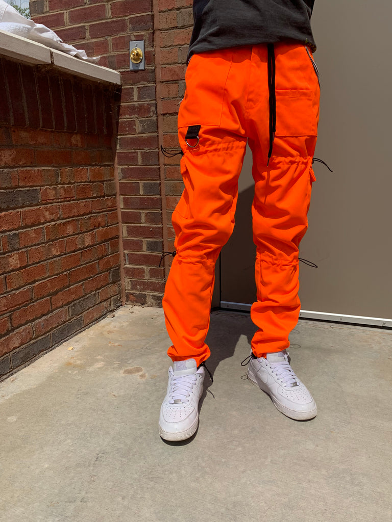 Orange Leather Pants  Slay King