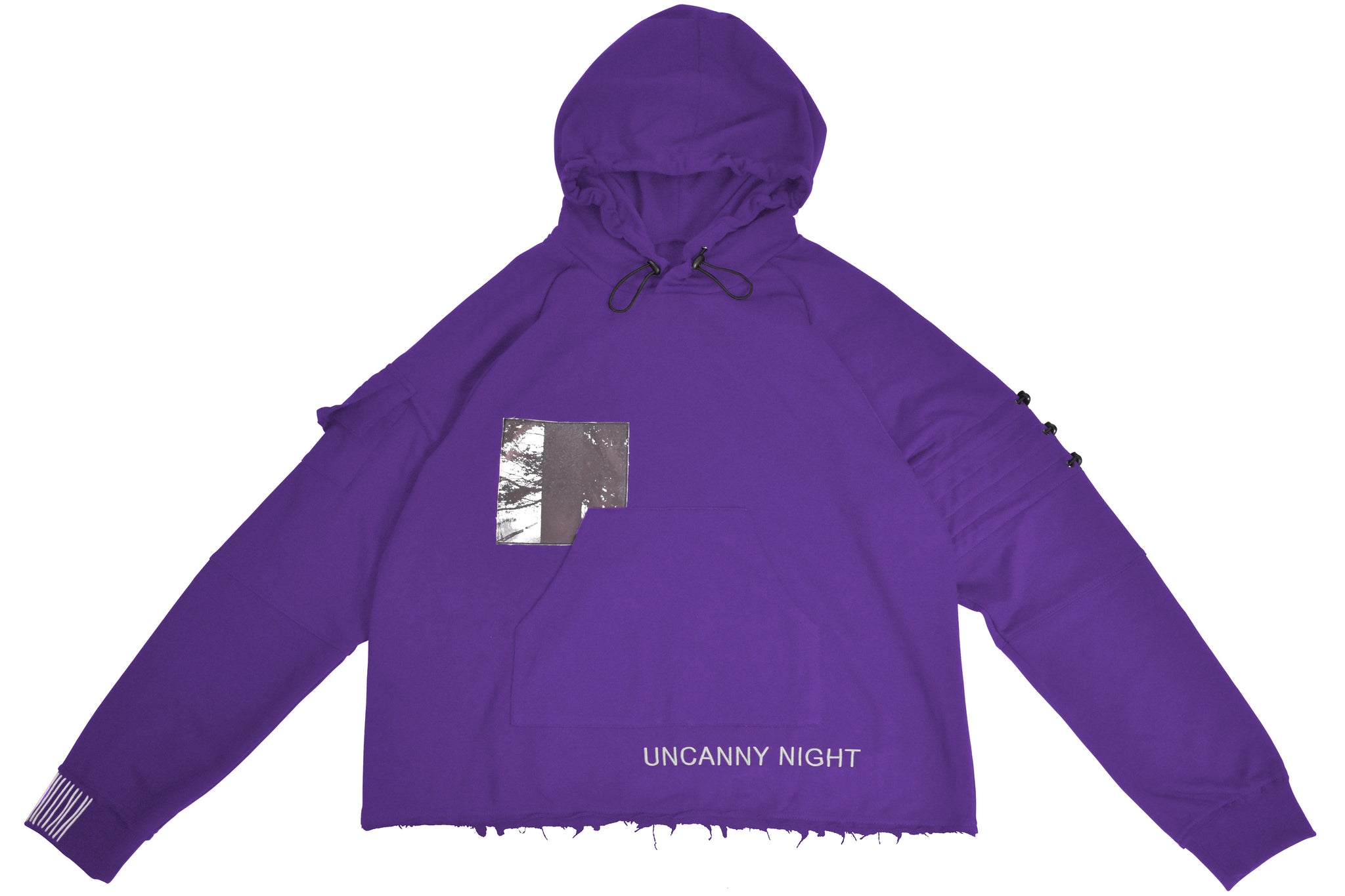 Uncanny Night Hoodie - Purple FRAYED