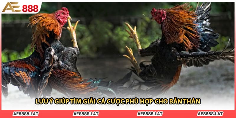 Lưu ý giúp tìm giải cá cược phù hợp cho bản thân